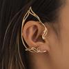 Elegant Sweet Elf Ear Cuffs Earrings Women Trendy Gold Color Wrap Ear Clip On Earrings Fashion Jewelry Girls Gift