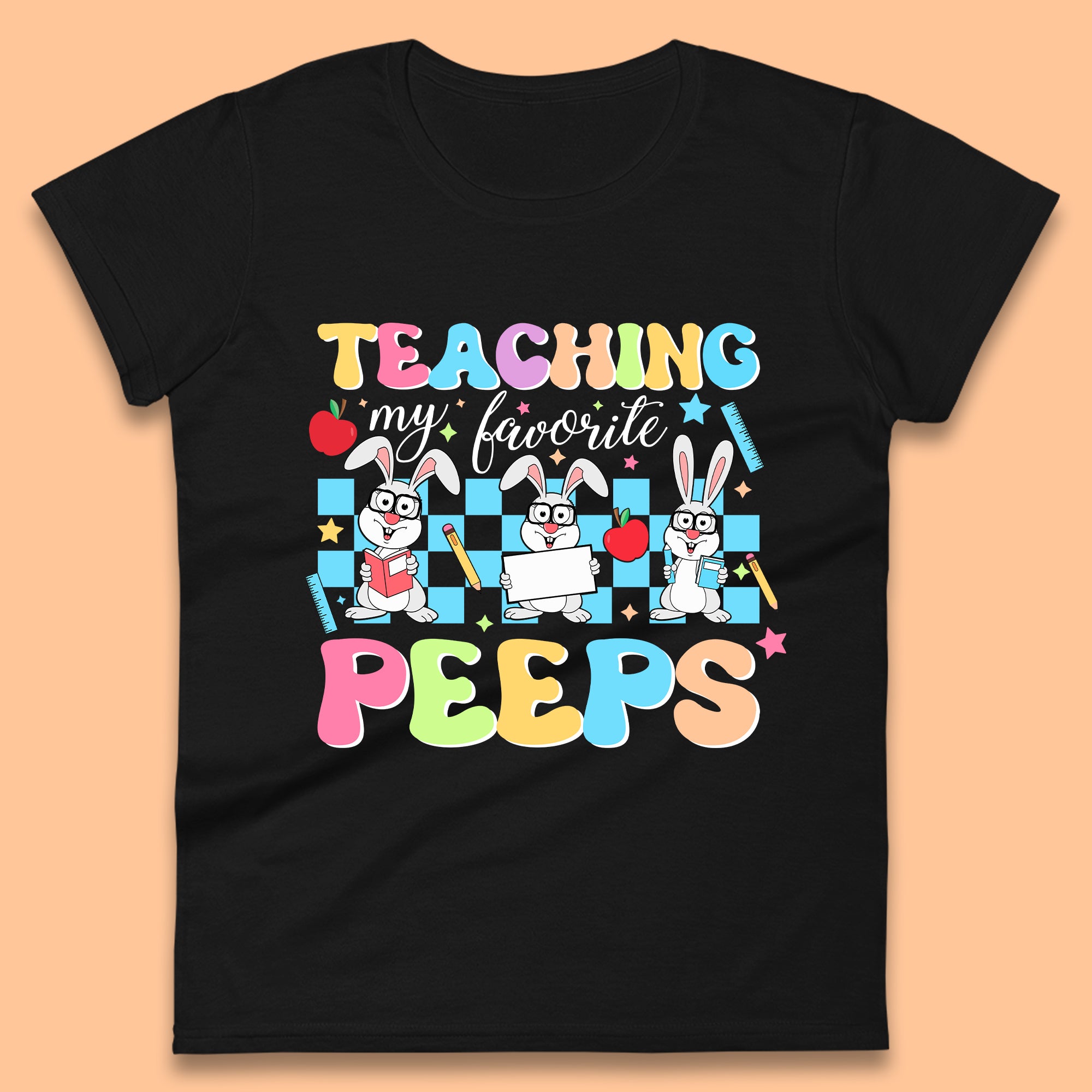 Teaching My Favourite Peeps Womens T-Shirt Mens Tops Tees Unisex 4XL