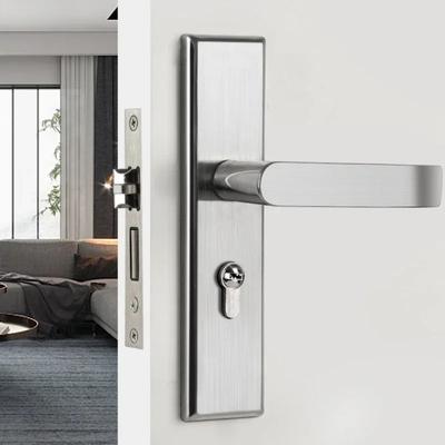Stainless Steel Integrated Door Lock Anti Theft Security Door Locks Hardware Accessories Doors Handle Silent Lock Metal Locks