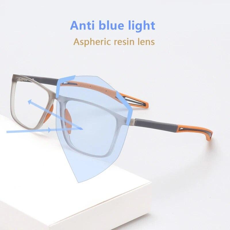 TR90 Photochromic Eye Glasses Men Women Myopia Eyeglasses Finished Glasses Students Short Sight Eyewear 0 -0.5 -1 -1.25 -1.5 -6