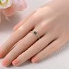 Original  Gold Plated CopperHeart Clover Zircon Beaded Stackable Ring 6-9 Size Women Valentine Daily Jewelry Gift