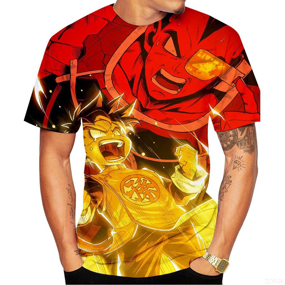 Summer Trendy Fashion Novel 3D Printed Anime Printed Pattern Comfortable Casual Short Sleeved T-shirt