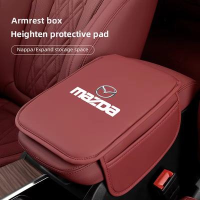 Car Armrest Mats Arm Rest Cushion Interior Accessories For 3 6 CX5 2 CX30 CX3 CX9 MX5 RX8 Axela Demio Atenza MS GJI GH BK