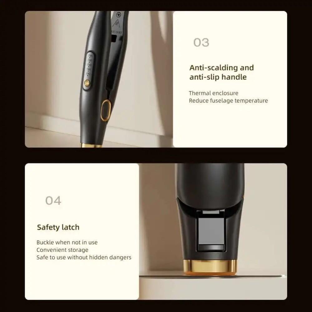 Non-slip Handle Men Curling Iron Plastic Casing Home Hair Curler  Hair Styling