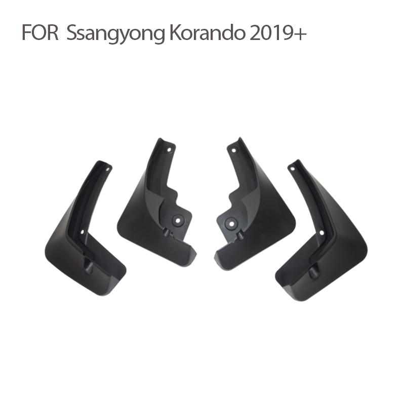 For SsangYong Ssang Yong Korando C300 Mud Flaps Guard Splash Mudguard Fender Mudflaps Car Accessories Front Rear 4pcs + Korando C300