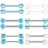 6Pair Crystal Nipple Piercing Jewelry Set For Women Heart Cz Nipple Barbells Bulk Glitter Nipple Rings Pack Piercing Pezon Lote