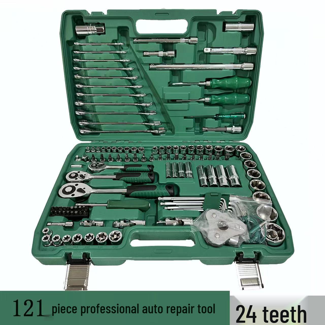 

Набір інструментів для ремонту автомобілів, 150 предметів: Торцевий ключ та комбіновані інструменти