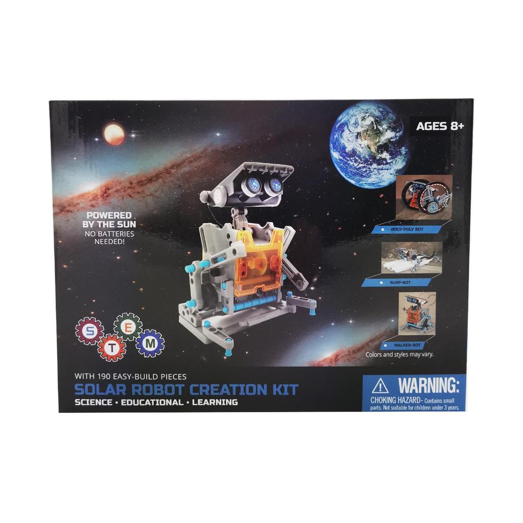 13-in-1 DIY Solar-Powered Toy Car & Intelligent Robot Kit