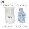 New Cute Hat Scarf Snowman Candle Silicone Mold Hold Snowflake Christmas Tree Plaster Soap Resin Mould HOME Decor Gift