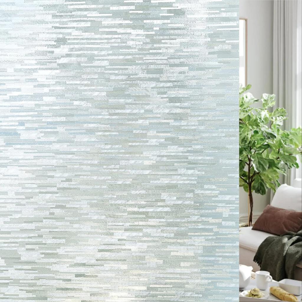 Wide 75/90 Cm Stained Glass Privacy Window Film, Frosted Solar Protection Window Decals, Matte Anti UV Window Tint