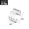 Handicraft Personality Punk Jewelry Spiral Pattern Hollow Opening Bracelet Tide Bracelet