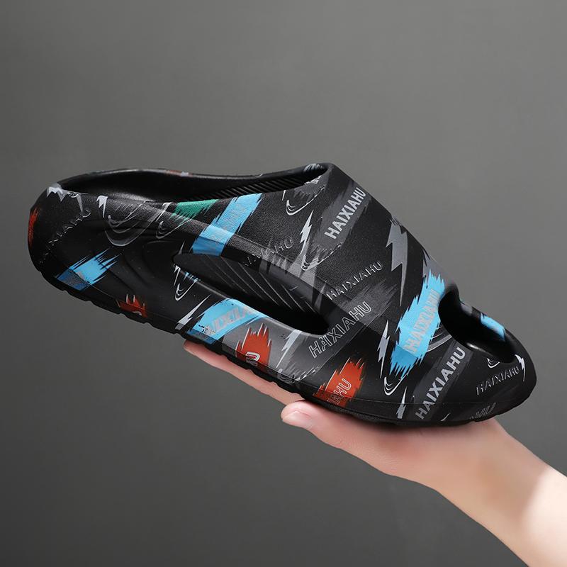 Fashion Men's and women's non-slip fashion casual beach sandals home flip-flops couple platform shoes summer