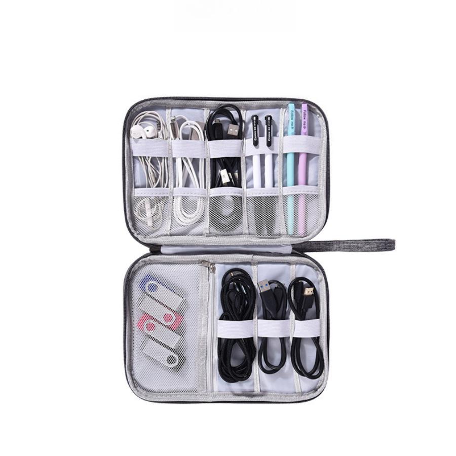 New Portable Digital Organizer Bag for Travel Cable Headphones Charger Hard Disk USB Flash Drive Storage Box CLE