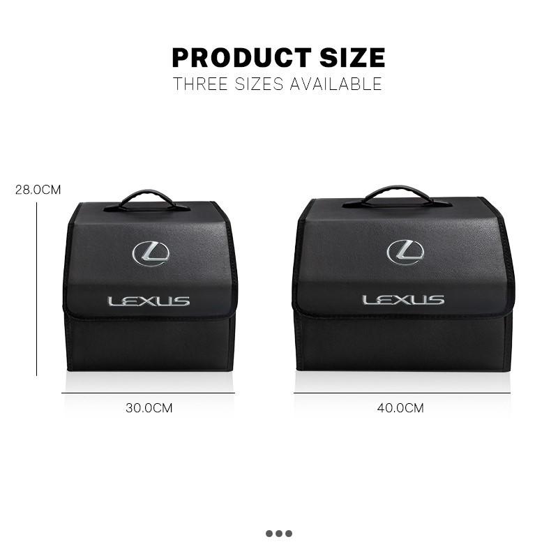 Auto Kofferraum Leder Aufbewahrungsbox Faltbar Auto Organizer Tasche Für Lexus F SPORT GS GX IS LS LX CT LC LBX NX RX 350h 450h ES UX 300e