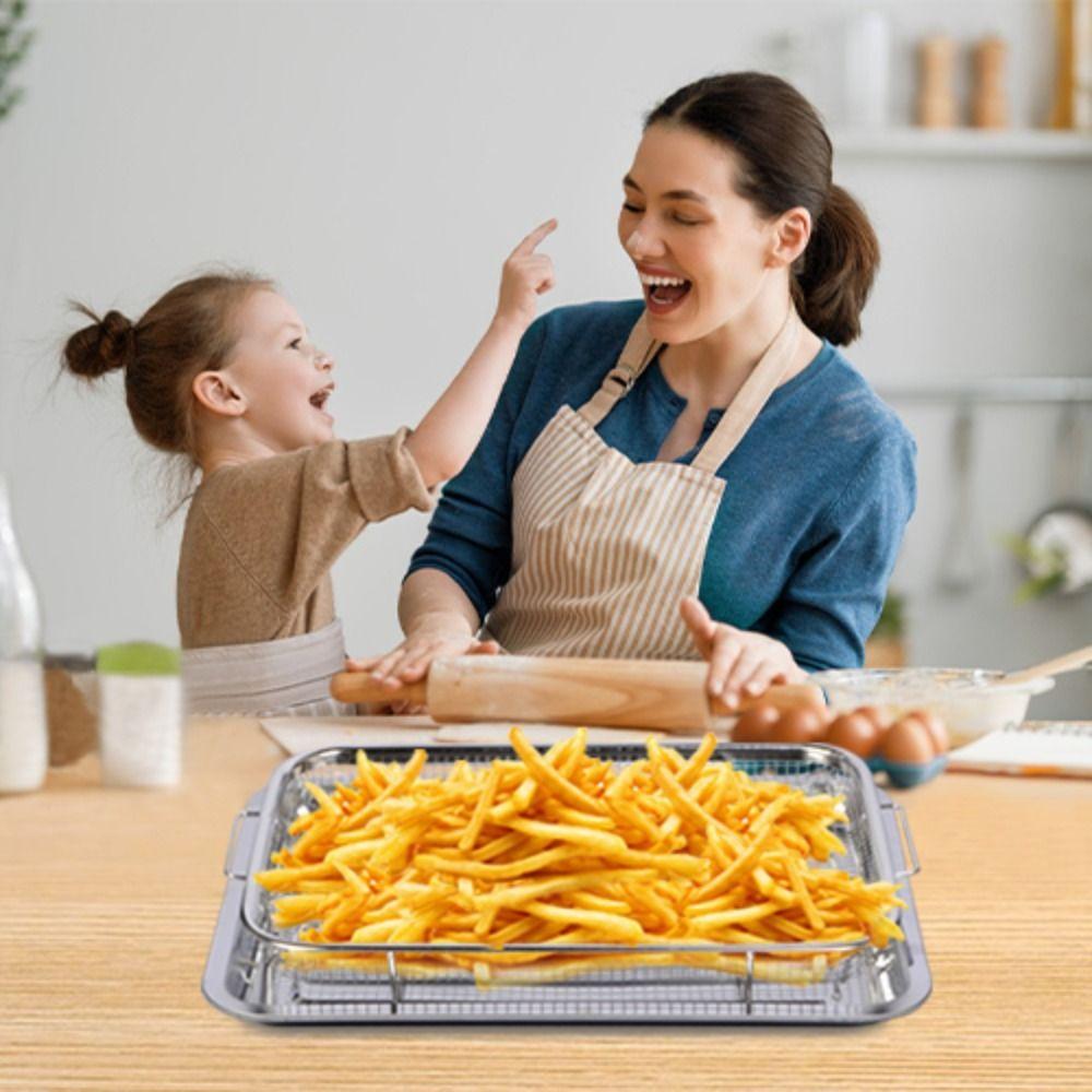 Podwyższona siatka do pieczenia do piekarnika Stal nierdzewna Duża brytfanna do pieczenia