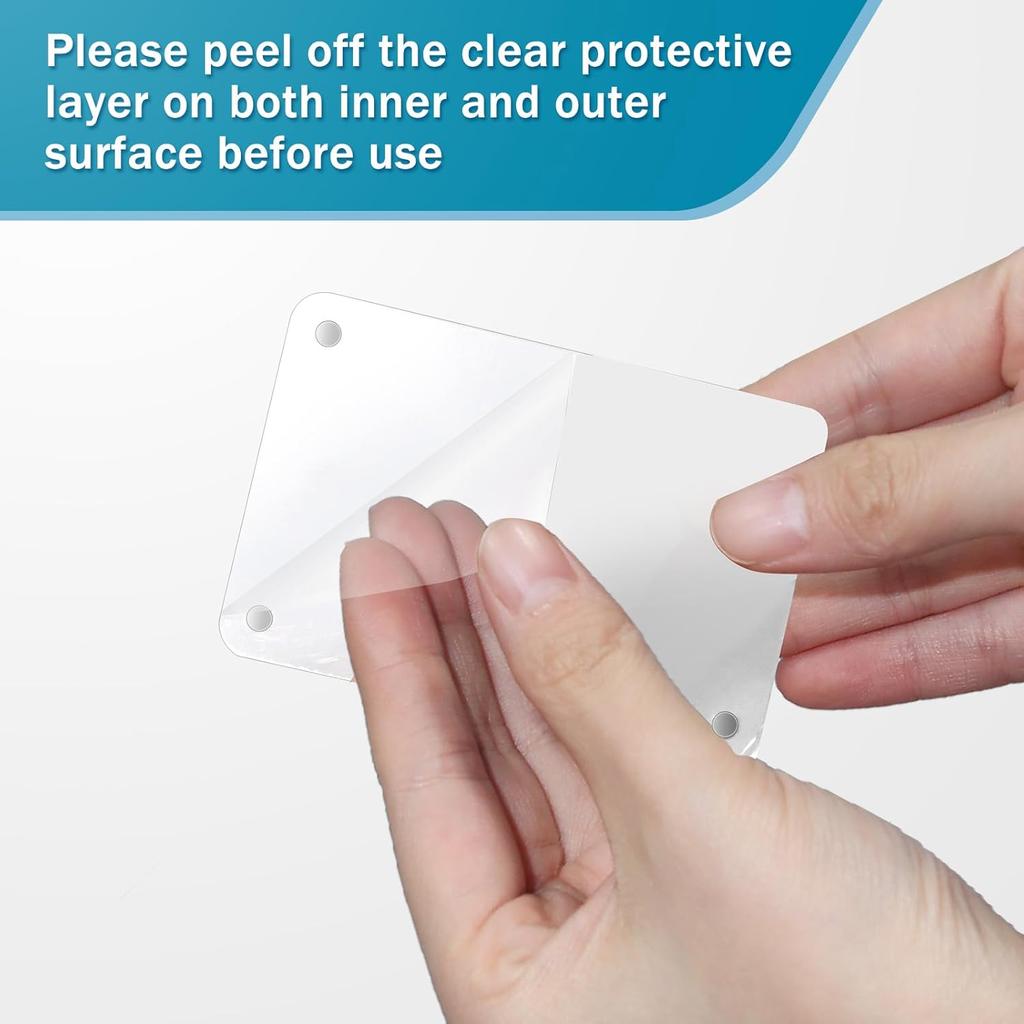 18 Pcs Acrylic Fridge Magnetic Frame 2 X 3, Mini Double Sided Refrigerator Magnet Picture Frame Clear Frameless Display Frame for Fujifilm Instax