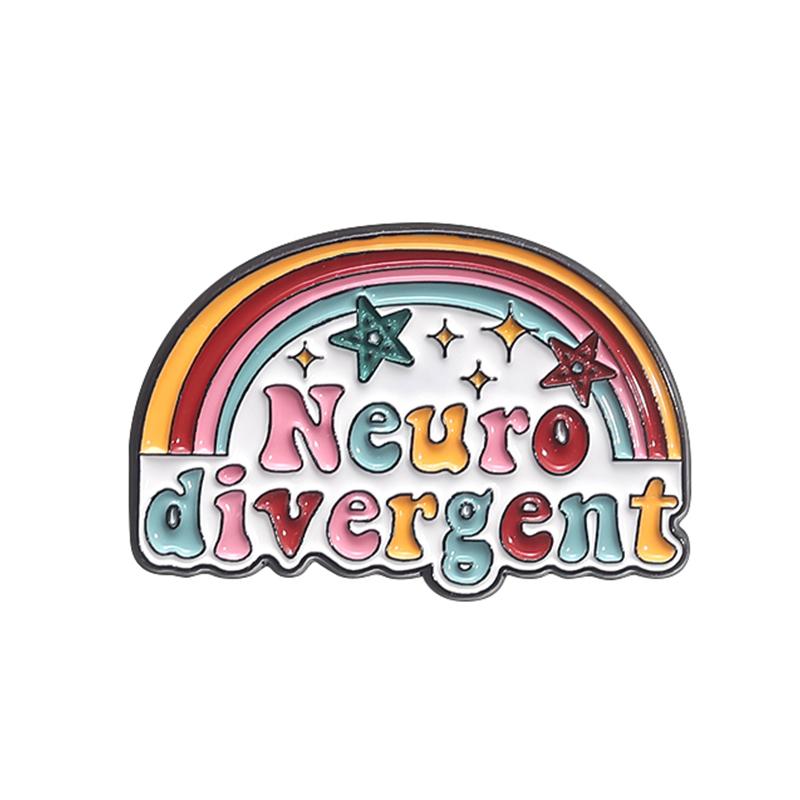 Psykisk Hälsa Självvård Emaljnålar Twas The Tism M'lord Autismskapande Broscher Knapphålsmärke Smycken Gåvor Till Vänner