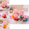Set Famiglia Peluche Peppa Pig Con Imbottitura in Cotone PP Per Compleanni e Ora della Nanna dei Bambini