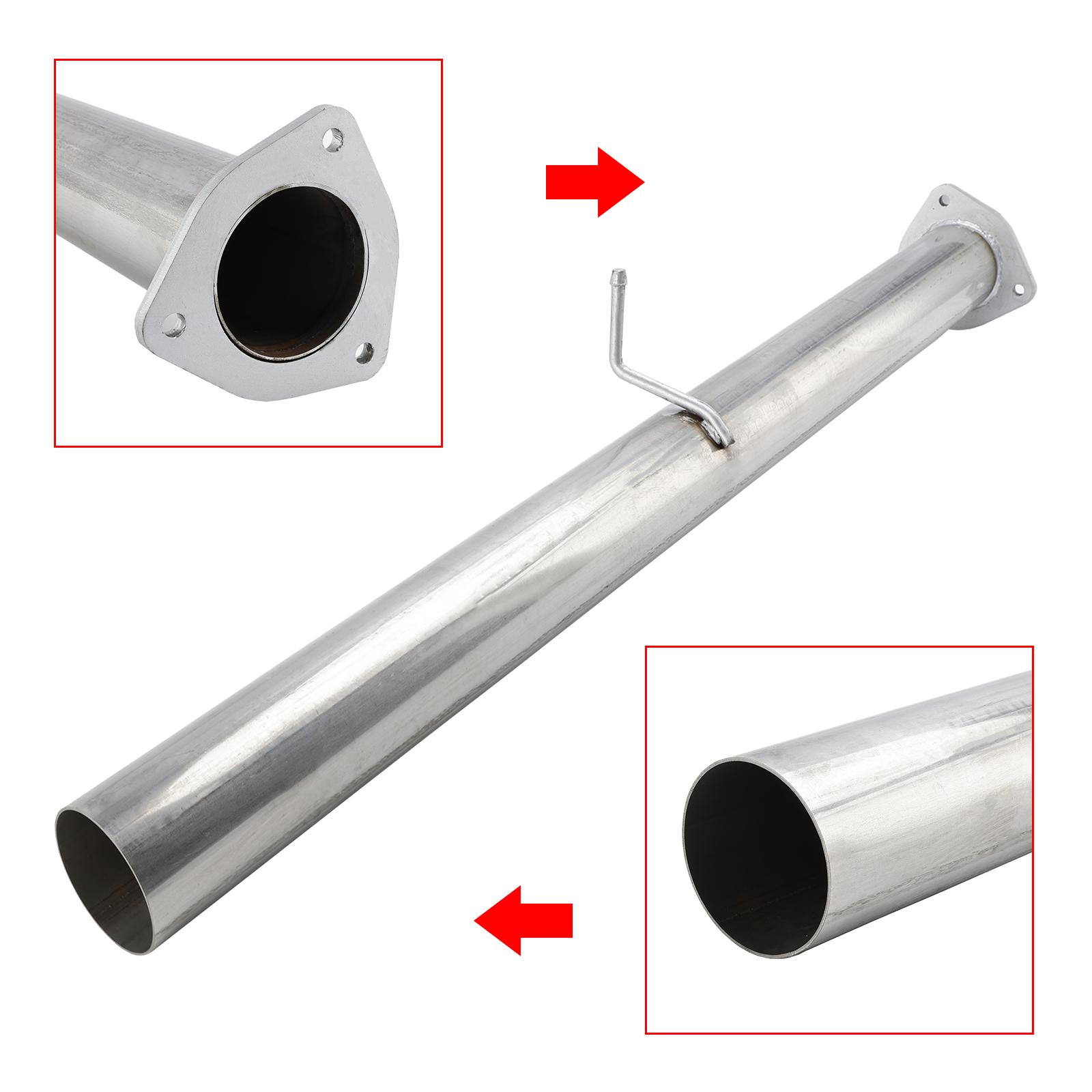 4 Exhaust DPF Race Pipe For 2007.5-2012 Dodge Ram 6.7 Cummins Diesel Stainless Steel