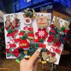 Children's Christmas Reindeer & Santa Hairpin Set: 5 Holiday Bobby Pins & Side Clips