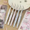 1 Pc Retro Cute Animal High Precision Tweezers for Students Multifunctional DIY Scrapbooking Sticker Tape Tool Eyelash Tweezer