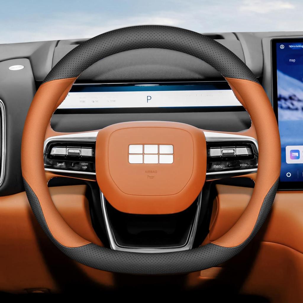 All-Season, Ultra-Thin, Non-Slip, Sweat-Absorbing Steering Wheel Cover for 2025 Geely Galaxy M9