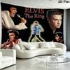 Elvis Poster Wall Tapestry Aesthetic Wall Hanging Printed Fabric Blanket Decorative Tapestries for Bedroom Living Room Home Decor