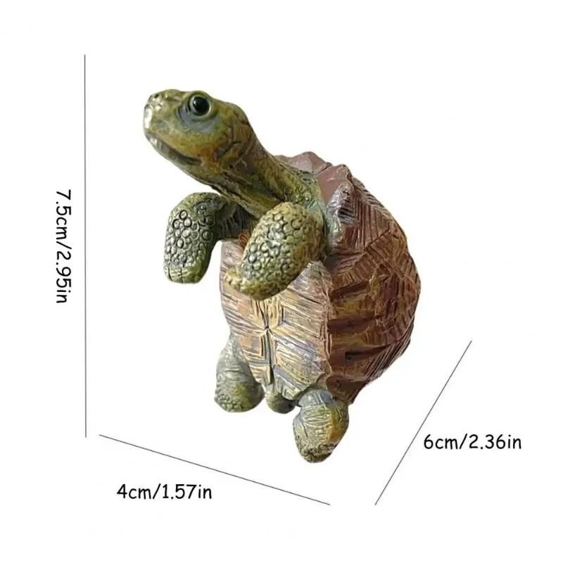 1/2pcs Simulated Turtle Resin Potted Ornament Outdoor Garden Courtyard Pool Decoration Chinese Feng Shui Decoration