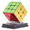 Metallic Magic Cube with Built-in Magnets, Official WCA International Competition Standard, Smooth Rotation, 3D Puzzle, Educational Toy (Metallic, Int