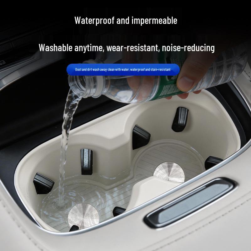 Zeekr 8X Silicone Center Console Cup Holder Protective Pad for Interior Enhancement