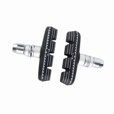 1 Pair 55mm Folding Bike Brake Pads With Nuts Rubber V-Brake Rubber Blocks Black Easy Installation Bike Brake Blocks