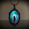 Gothic Raven Forest Pendant Necklace With Alloy Material For Fashionistas
