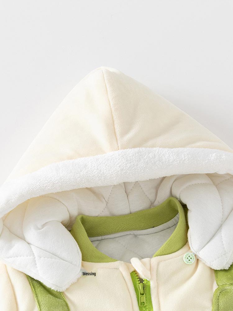 Winter Cartoon Baumwoll-Gefütterter Strampler für Säuglinge und Kleinkinder - Niedliche und Verdickte Jacke für Mädchen und Jungen