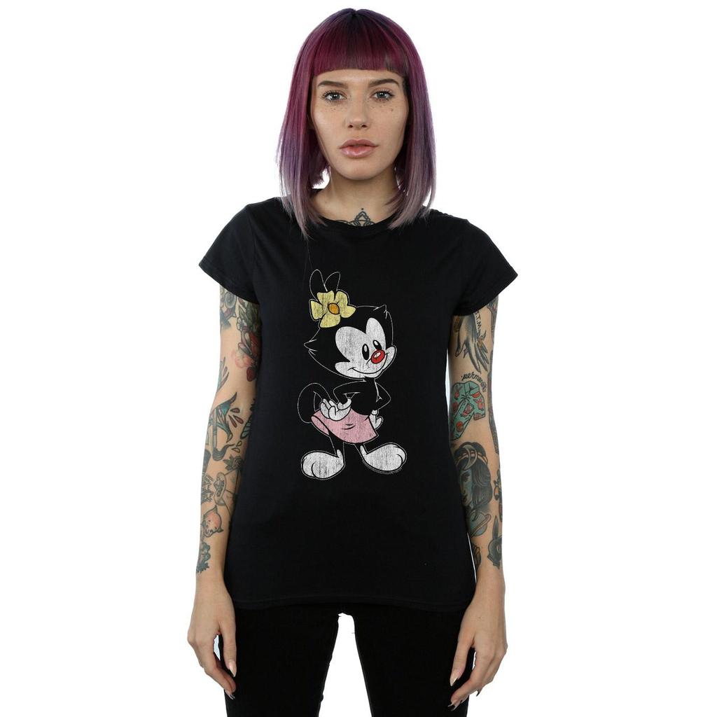 Animaniacs Womens/Ladies Dot Classic Pose Cotton T-Shirt