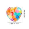 Random 1-6Pcs Valentine'S Day Peach Heart Bubble Ball Stress Relief Toy Love Release Water Ball Pinch Music Stress Relief Tool