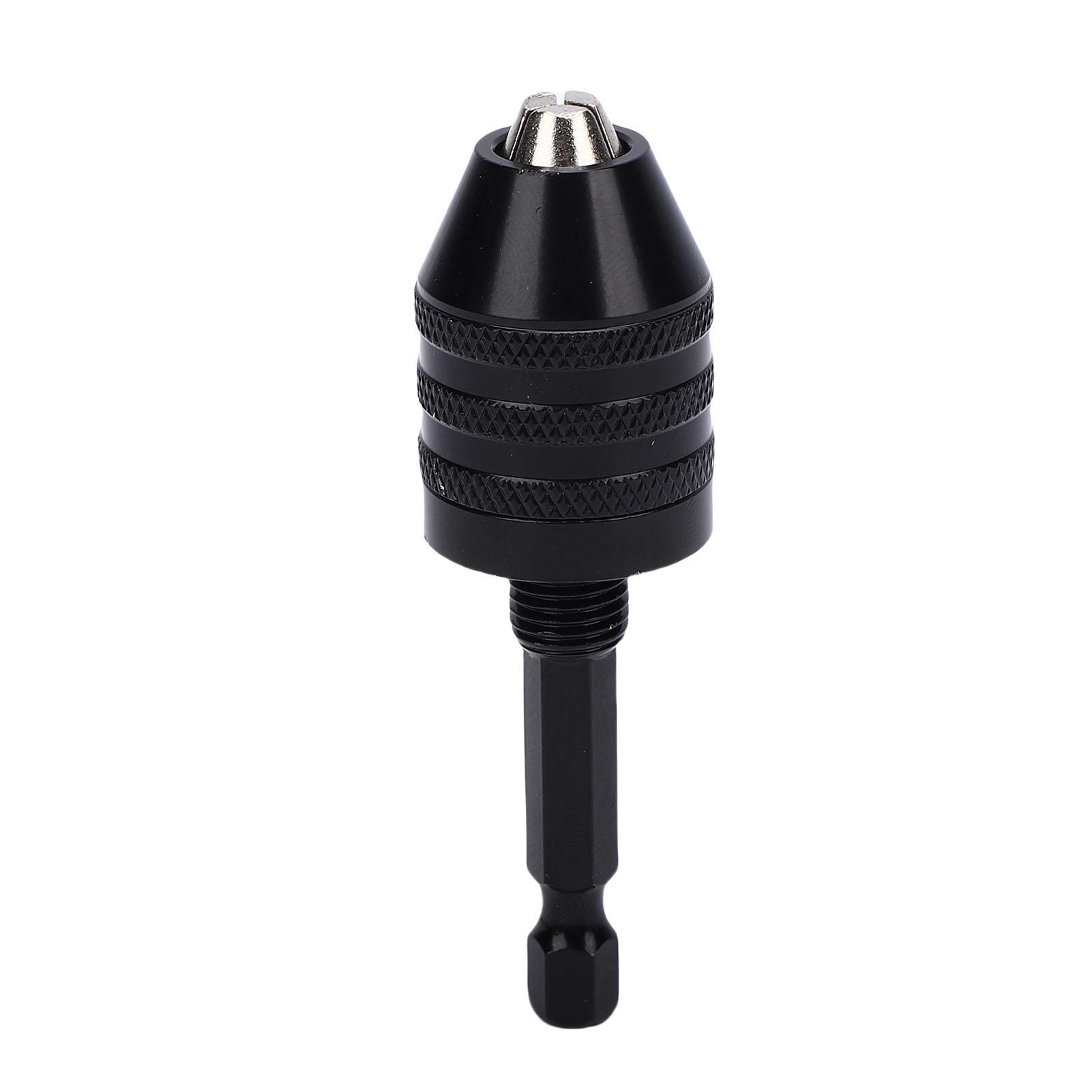 

1Celsius4\ Hex Shank Drill Chuck, 3 Jaw Adapter Clamping Range Conversion Chuck for Cordless Screwdriver, Wide Compatibility with Alloy Steel Constru