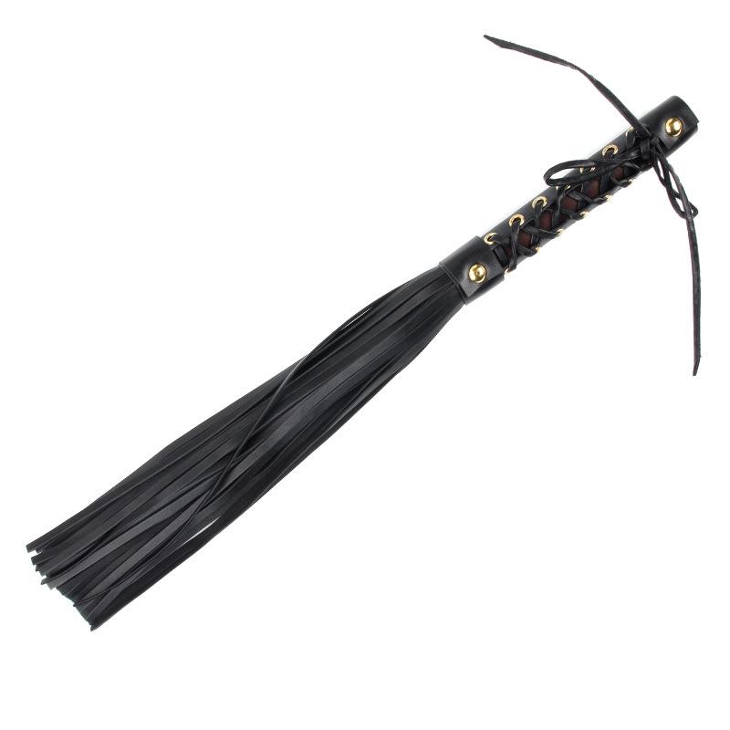 Adult Creative Alternative Sex Toys Black Lace Leather Whip Adult Female Sex Toy Whip