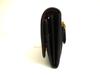 Authentic PRADA Saffiano Black Hibiscus Leather Bifold Long Flap Wallet #a886  Refurbished