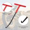 Remove Before Flight Motorcycle Exhaust Spring Puller T Shaped Handle Rubber Coated Tool for Easy Pipe Removal Installation