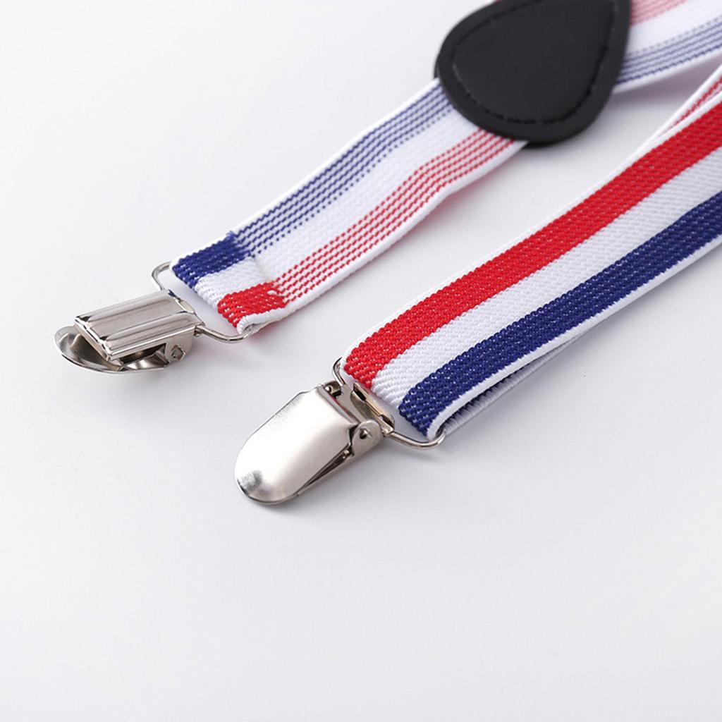 Kids Suspender Bow Tie Set Adjustable Braces Tuxedo Suspenders Pants for Trousers