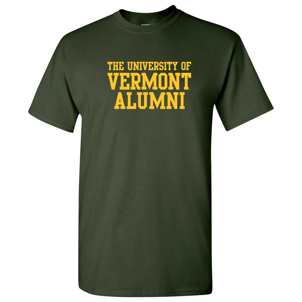 University of Vermont Catamounts Basic Block Alumni Collegiate T Shirt - Forest