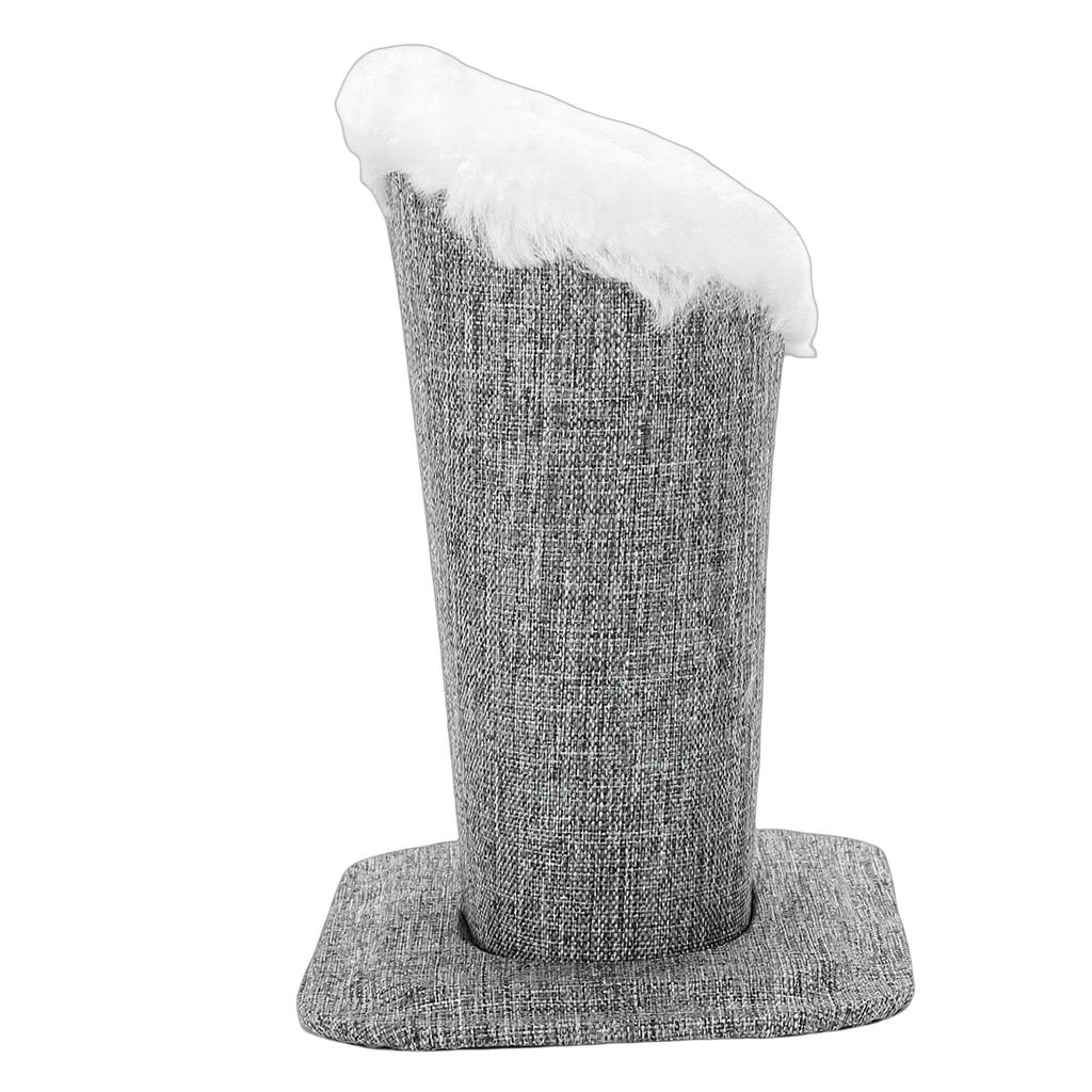 Plush Lined Eyeglasses Holder Stand Soft Protective Glasses Case for Desk Nightstand Table   Linen Gray