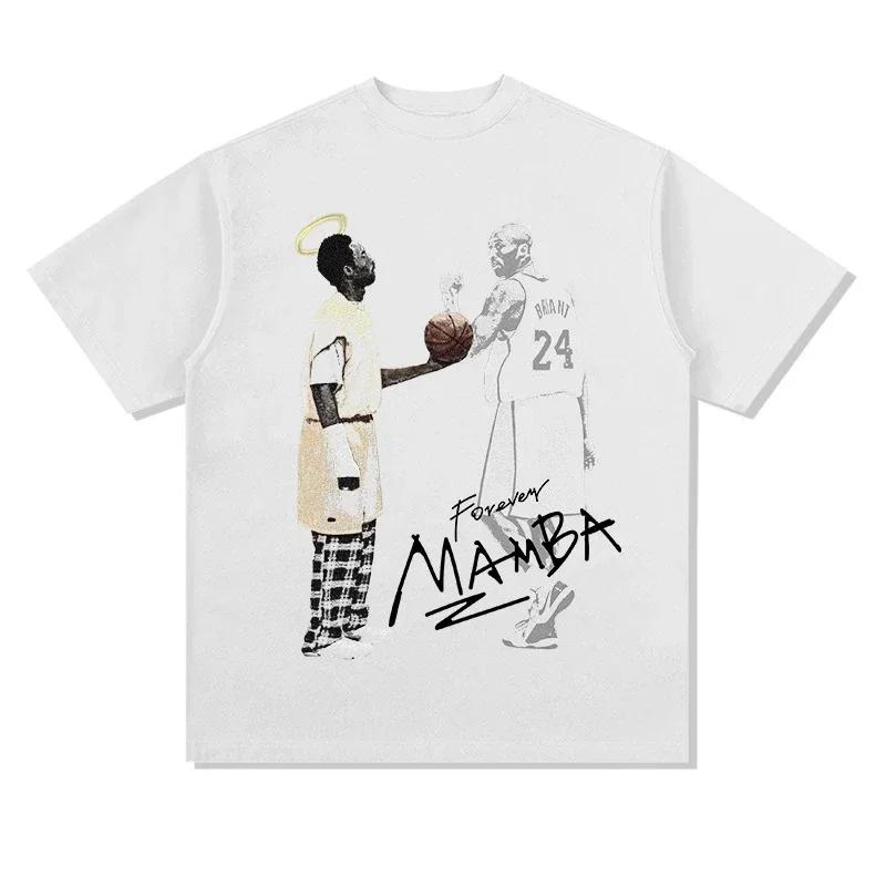 ZX TEE NBA star portrait short sleeved T-shirt  Printed Short Sleeve T-shirt Men Distress American Women Tshirt 2025