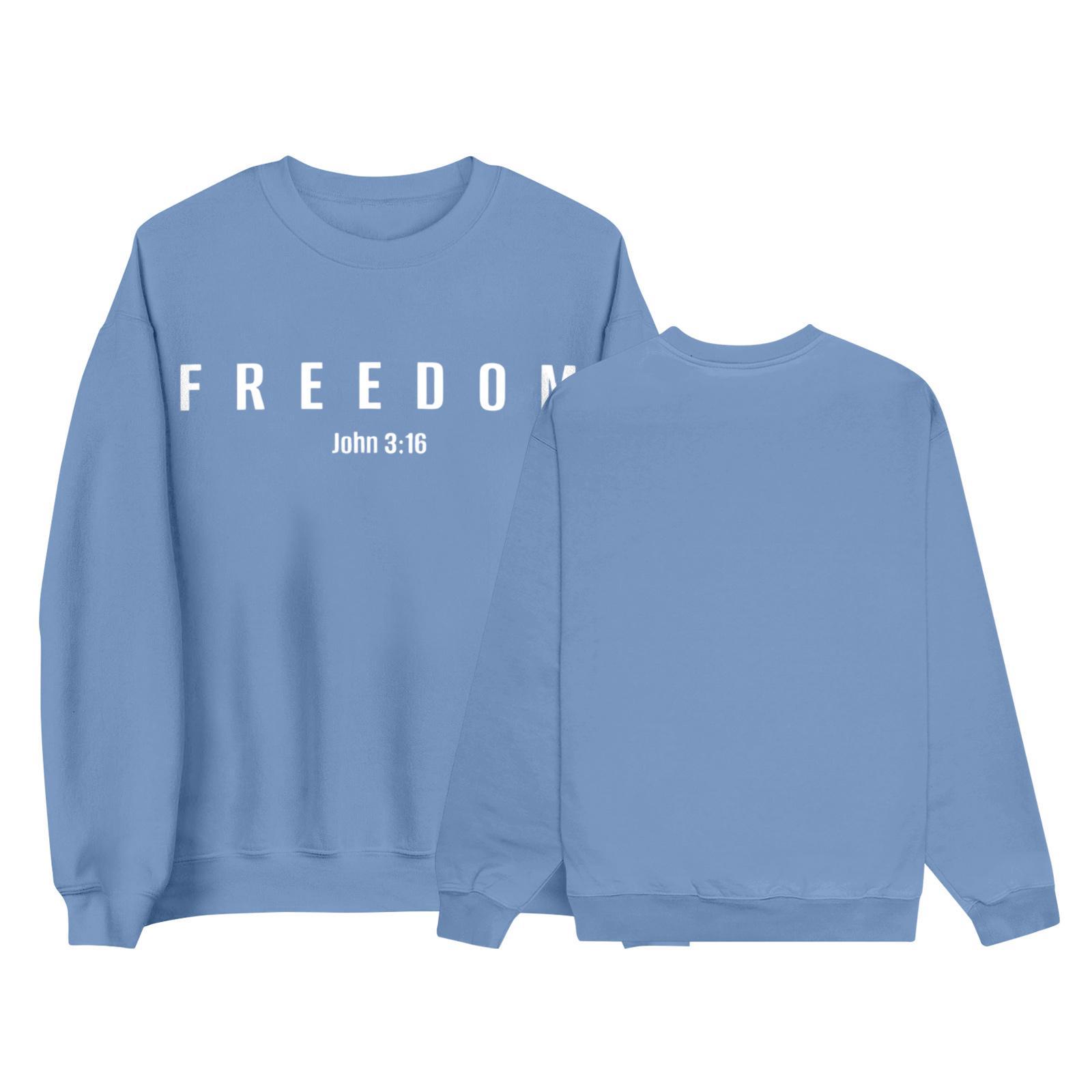 

Женский свободный свитшот с круглым вырезом и длинными рукавами, повседневный свободный крой на шнурке L синий