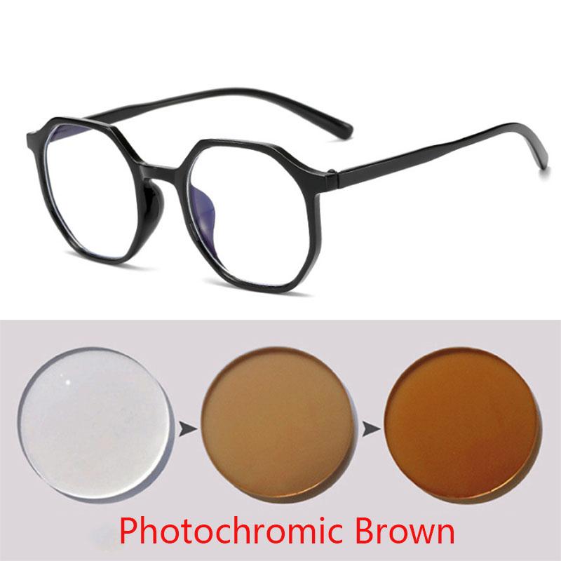 Retro Irregular Optics Eyeglasses Women Men Fashion Clear Mirror Myopia Lens Nearsighted Glasses 0 -0.5 -1.0 -1.5 To -6.0