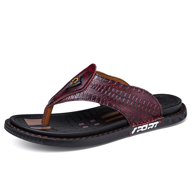 Fashion High End Brand Handmade Sole Anti Slip Men's Flat Shoes Park Walking Casual Shoes Fashionable Men's Beach Shoes Free Delivery