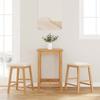 VidaXL Bar Chairs with Cushions 2 Pcs Solid Rubberwood, Chair, Kitchen Bar Stool, Restaurant Chair 4102578
