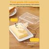 Airtight Butter Dish Reusable Dishwasher Safe Butter Holder with Cutting Tool for 500g Cheese