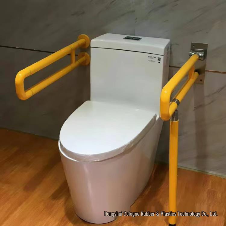 Foldable Safety Handrail for Barrier-Free Toilet - Elderly & Disabled Support