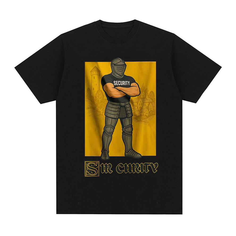 

Sir Curity Funny Knight Meme Graphic T-shirts Men s Women Clothing Cotton Casual Oversized Short Sleeves T Shirts Streetwear 5XL різнокольоровий